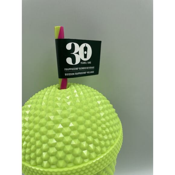 30 Years Of Studded Lime Green Dome Cold Cup 16oz Starbucks 2025 NEW W/ Tags - Picture 3 of 8